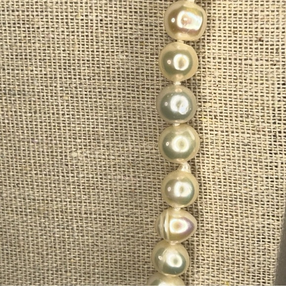 STAUER VINTAGE GENUINE PEARL NECKLACE 25” LENGTH RETRO GIFT EVENING FORMAL - Picture 8 of 16